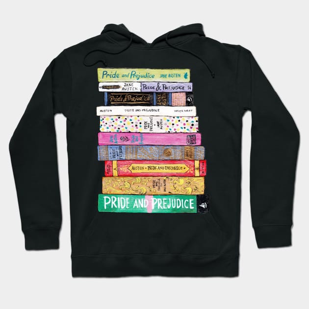 Jane Austen Books Hoodie by DesiOsarii